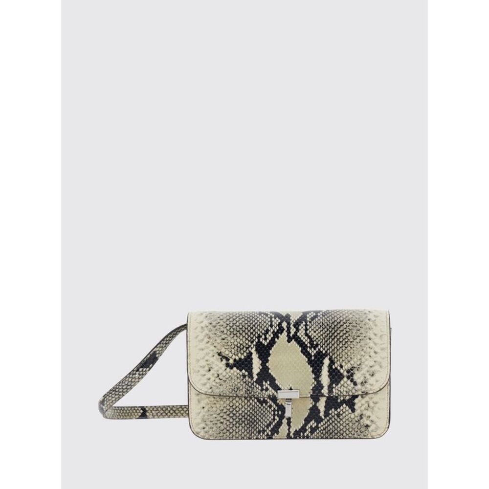 Toteme Women T-Lock Mini Toteme Crossbody Bag In Python-Effect Leather With Logo